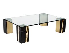  Carrocel Interiors Modern Marble and Brass Coffee Table by Carrocel - 4410853
