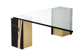  Carrocel Interiors Modern Marble and Brass Coffee Table by Carrocel - 4410855