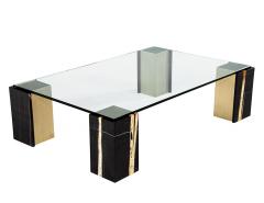  Carrocel Interiors Modern Marble and Brass Coffee Table by Carrocel - 4410858