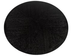  Carrocel Interiors Modern Round Dining Table in Black Cerused Oak Finish - 3515533