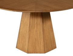  Carrocel Interiors Modern Round Oak Dining Table - 3514821