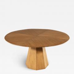  Carrocel Interiors Modern Round Oak Dining Table - 3518402