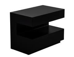  Carrocel Interiors Pair of Custom Walnut Nightstand End Tables in Black by Carrocel - 4178565