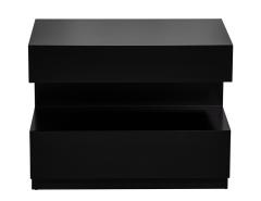  Carrocel Interiors Pair of Custom Walnut Nightstand End Tables in Black by Carrocel - 4178567