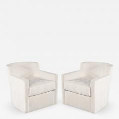  Carrocel Interiors Pair of Modern Swivel Lounge Chairs - 3324754