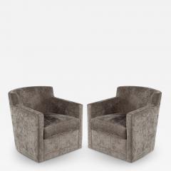  Carrocel Interiors Pair of Modern Swivel Lounge Chairs - 3520589