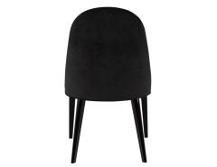  Carrocel Interiors Set of 10 Custom Modern Black Velvet Dining Chairs Svelte Chair - 3156696