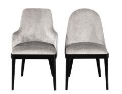  Carrocel Interiors Set of 10 Custom Modern Dining Chairs in Black Lacquer by Carrocel - 4425816