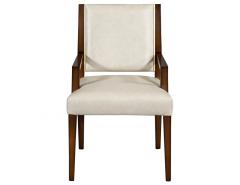  Carrocel Interiors Set of 10 Custom Modern Leather Dining Chairs with Brass - 1800089