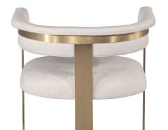  Carrocel Interiors Set of 4 Modern Curved Brass Dining Chairs - 3103911