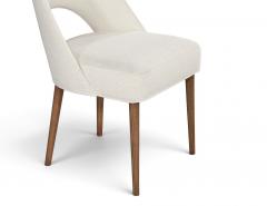  Carrocel Interiors Set of 6 Carrocel Custom Moderno Dining Chairs in Performance Linen - 4792854