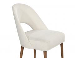  Carrocel Interiors Set of 6 Carrocel Custom Moderno Dining Chairs in Performance Linen - 4792857