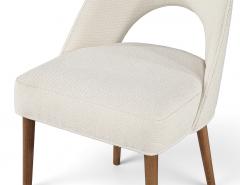  Carrocel Interiors Set of 6 Carrocel Custom Moderno Dining Chairs in Performance Linen - 4792859