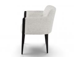  Carrocel Interiors Set of 8 Custom Modern Dining Chairs in Grey and Black Flusso Chair by Carrocel - 4790443