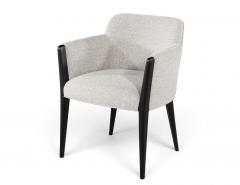  Carrocel Interiors Set of 8 Custom Modern Dining Chairs in Grey and Black Flusso Chair by Carrocel - 4790444