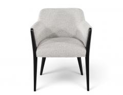  Carrocel Interiors Set of 8 Custom Modern Dining Chairs in Grey and Black Flusso Chair by Carrocel - 4790445