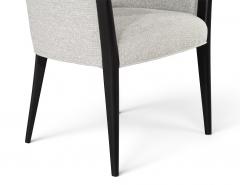  Carrocel Interiors Set of 8 Custom Modern Dining Chairs in Grey and Black Flusso Chair by Carrocel - 4790450