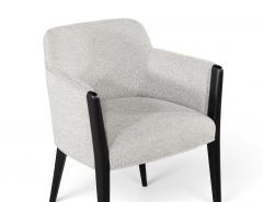  Carrocel Interiors Set of 8 Custom Modern Dining Chairs in Grey and Black Flusso Chair by Carrocel - 4790451