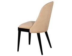  Carrocel Interiors Set of 8 Custom Modern Dining Chairs in Tan Velvet by Carrocel - 1739968