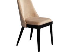  Carrocel Interiors Set of 8 Custom Modern Dining Chairs in Tan Velvet by Carrocel - 1739972