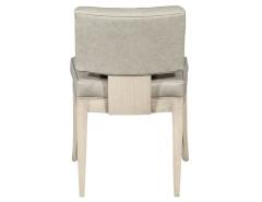  Carrocel Interiors Set of 8 Custom Modern Leather Dining Chairs with Washed Finish - 1800008