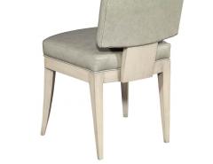  Carrocel Interiors Set of 8 Custom Modern Leather Dining Chairs with Washed Finish - 1800010