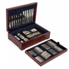  Carrs Sheffield England Carrs of Sheffield Sterling Silver 12 Place Canteen 124 Pieces  - 4706019