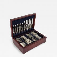  Carrs Sheffield England Carrs of Sheffield Sterling Silver 12 Place Canteen 124 Pieces  - 4708012