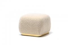  Carson s Furniture Karl Springer Style Ivory Boucl Souffl Pouf - 2014425