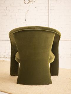  Carson s Furniture Postmodern Carson s Sculptural Armchairs in Green Velvet a Pair - 2864449