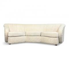  Carsons Pair of Mid Century Modern Curved Octagonal Sofas with Sculptural Arms - 3303736