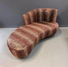  Carter Furniture Curvaceous Chaise Sofa in the Style of Weiman in a Faux Snakeskin Midcentury - 3126507