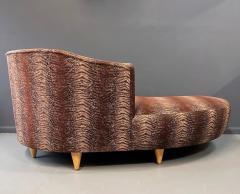  Carter Furniture Curvaceous Chaise Sofa in the Style of Weiman in a Faux Snakeskin Midcentury - 3126518