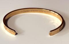  Cartier 18 K Yellow Gold Love Bracelet Open Cuff Size 19 by Cartier - 4702510