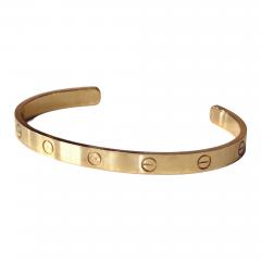  Cartier 18 K Yellow Gold Love Bracelet Open Cuff Size 19 by Cartier - 4702542
