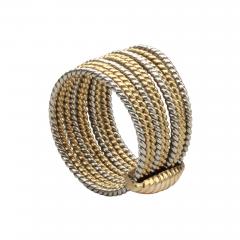  Cartier 18kt Yellow White gold ring 10 band Ring - 4379134