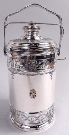  Cartier Antique Cartier Edwardian Regency Sterling Silver Portable Ice Bucket - 4126109