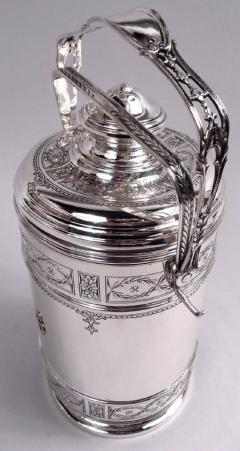  Cartier Antique Cartier Edwardian Regency Sterling Silver Portable Ice Bucket - 4126110