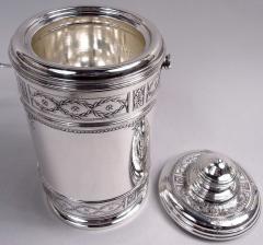  Cartier Antique Cartier Edwardian Regency Sterling Silver Portable Ice Bucket - 4126111