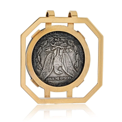  Cartier CARTIER 14K YELLOW GOLD 1881 COIN E PLURIBUS MONEY CLIP - 3510891