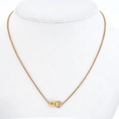  Cartier CARTIER 18K ROSE GOLD AGRAFE DIAMOND NECKLACE - 2326703