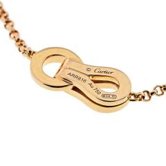  Cartier CARTIER 18K ROSE GOLD AGRAFE DIAMOND NECKLACE - 2326734