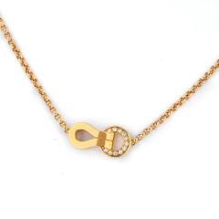  Cartier CARTIER 18K ROSE GOLD AGRAFE DIAMOND NECKLACE - 2326735