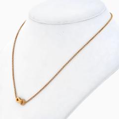  Cartier CARTIER 18K ROSE GOLD AGRAFE DIAMOND NECKLACE - 2326737