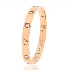  Cartier CARTIER 18K ROSE GOLD LOVE WITH 10 DIAMONDS BRACELET - 3078205