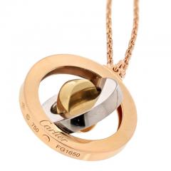  Cartier CARTIER 18K TRI COLOR BULLSEYE TRICOLOR NECKLACE - 3253268