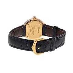  Cartier CARTIER 18K TRINITY ALL DIAMOND 26MM ROUND DIAL LEATHER STRAP LADIES WATCH - 2444498