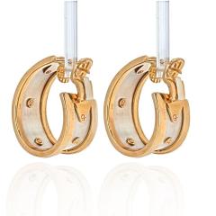  Cartier CARTIER 18K TWO TONE WALKING ELEPHANT EARRINGS - 2029490