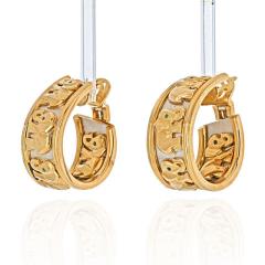  Cartier CARTIER 18K TWO TONE WALKING ELEPHANT EARRINGS - 2029491