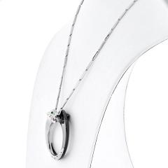  Cartier CARTIER 18K WHITE GOLD CERAMIC BLACK LACQUER PANTHERE NECKLACE - 2520223